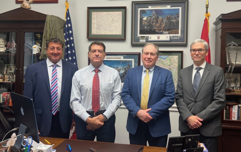 CICA President Daniel Towle with Kevin Doherty of Dickinson Wright and Tennessee Captive Insurance Association, Inc., and Joe Holahan of BakerHostetler and CIC-DC pictured with Representative Mark E Green MD in May 2025