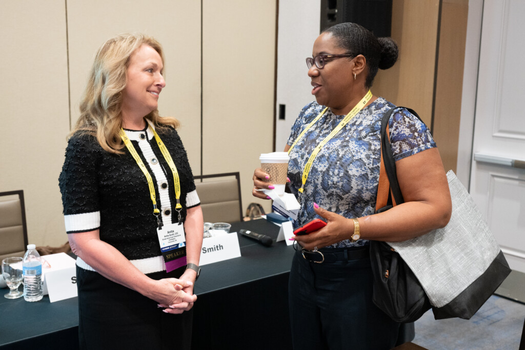 CICA 2026 International Conference speaker and attendee connect after a panel
